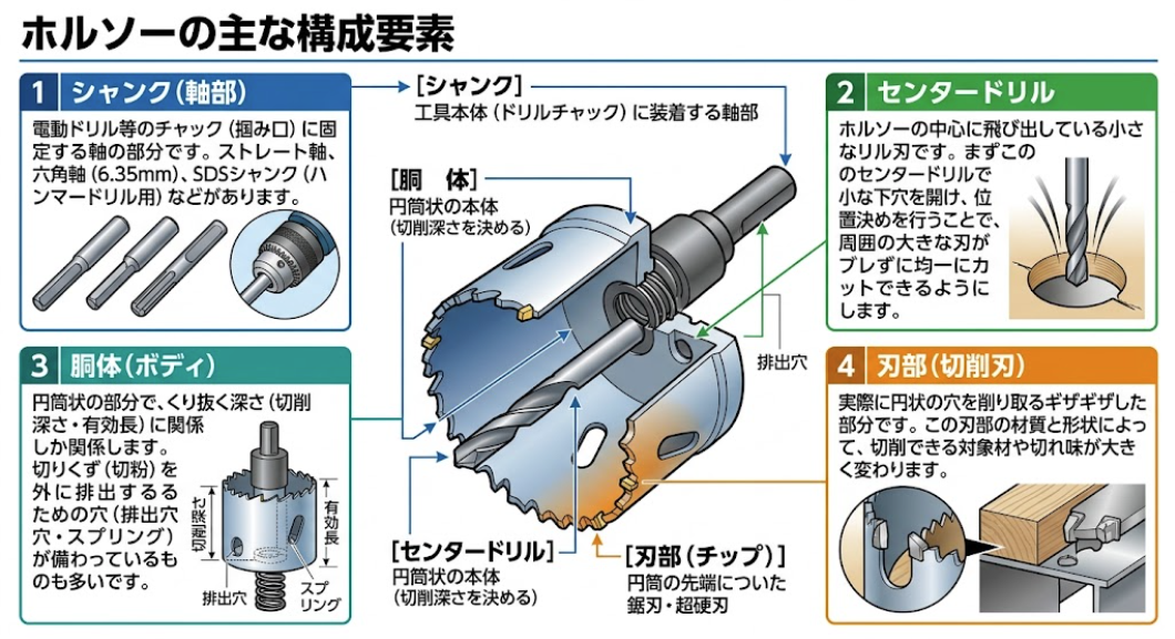 ホルソー①仕組み