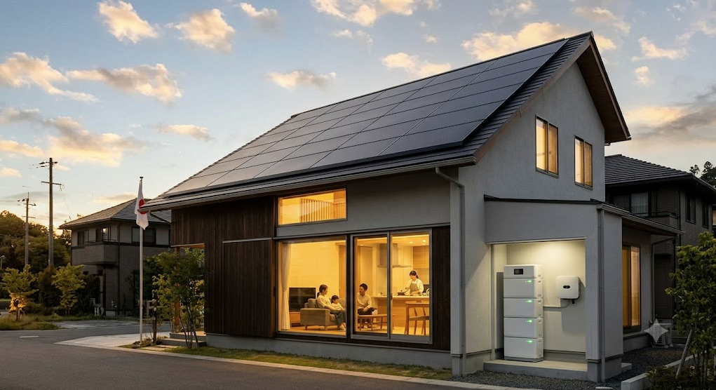 太陽光・蓄電設備を設置イメージ図