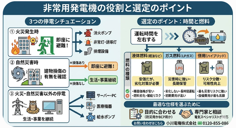 近隣配送無料☆650W携帯用発電機★停電時等に非常用☆送料込み(地域限定)☆直接引き取り歓迎☆早期受け取り希望☆ 停電時に命と事業を守る「非常用発電機」の役割とは？状況別の必要性と
