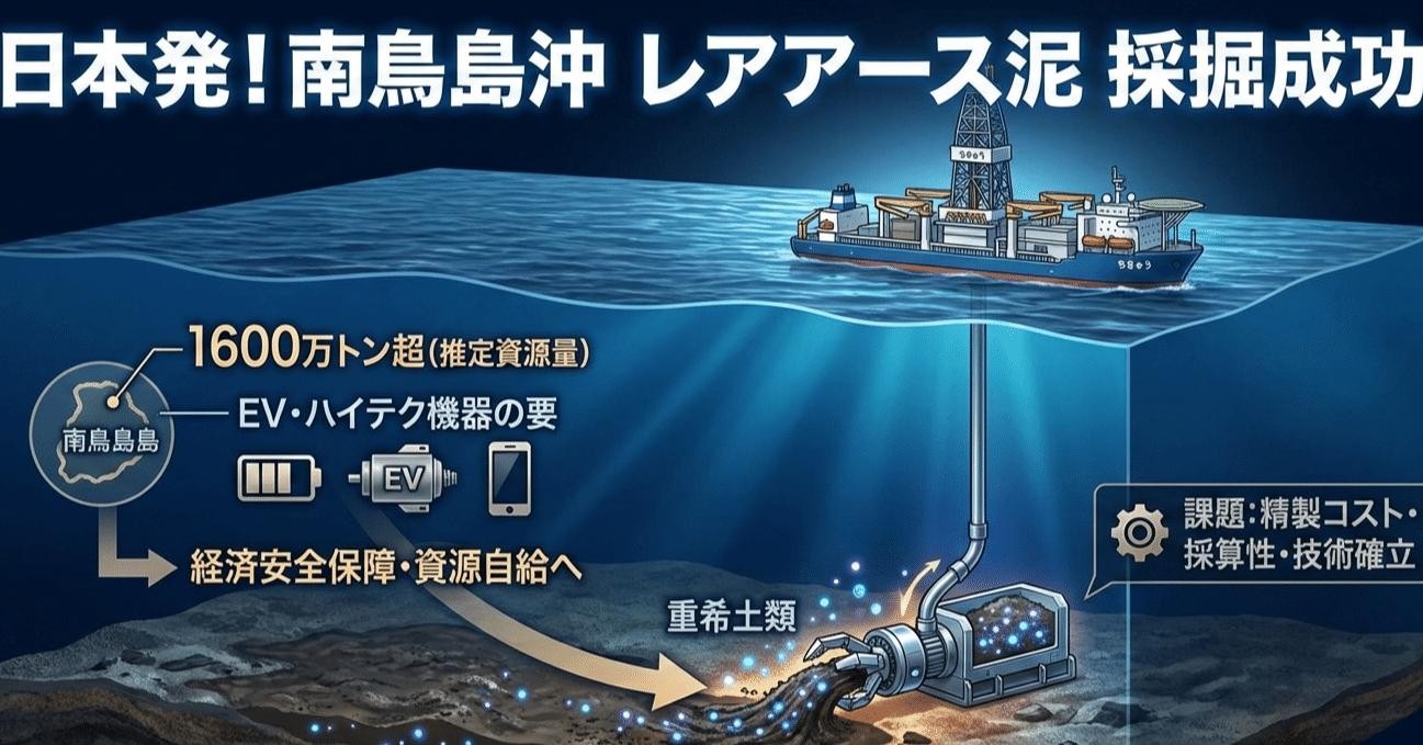 レアアース 日本 採掘